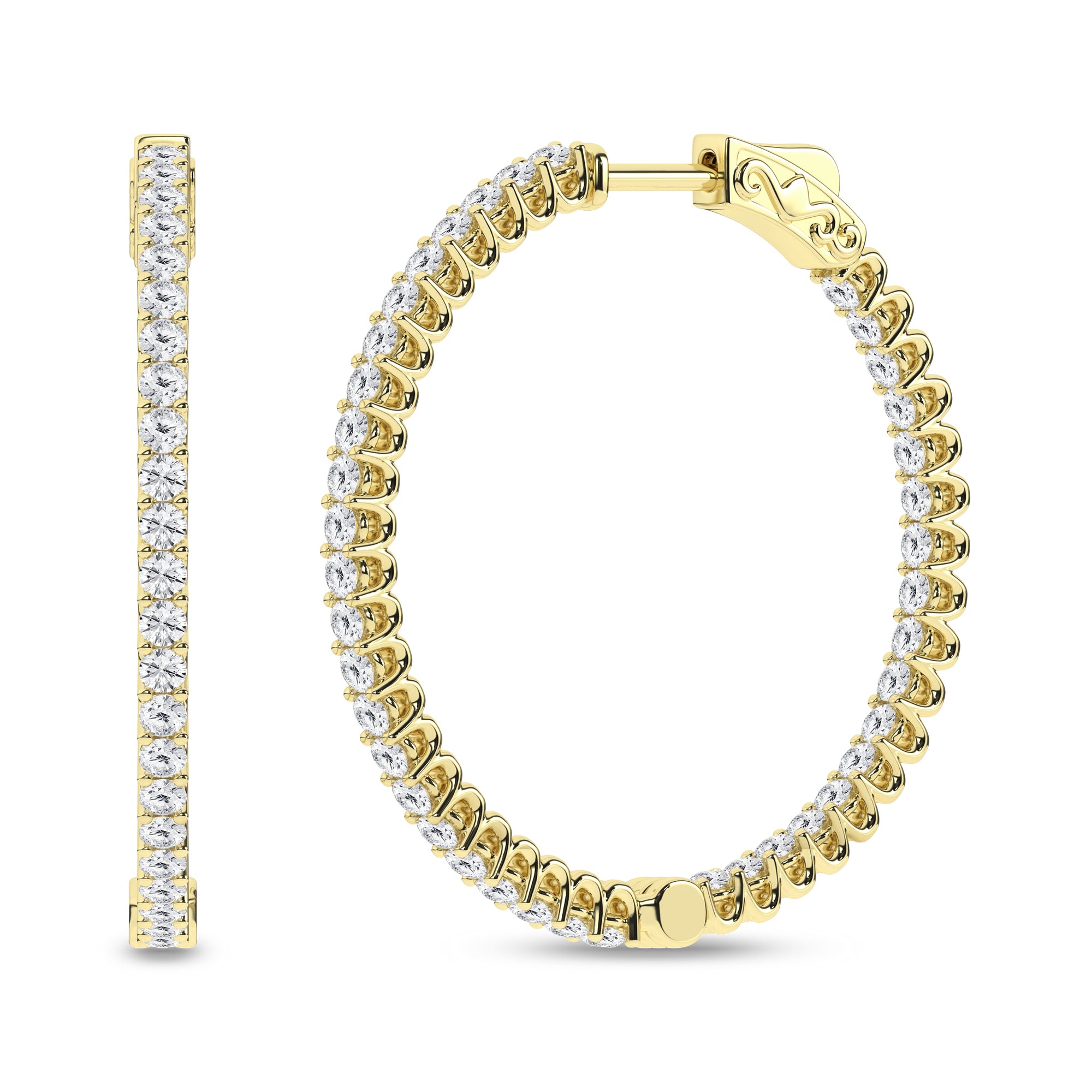 Inside-Out Hoop Earrings (Round)