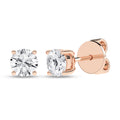 Solitaire Stud Earrings (Round)