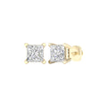 Solitaire Stud Earrings (Princess)