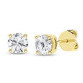 Solitaire Stud Earrings (Round)