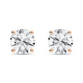 Solitaire Stud Earrings (Round)