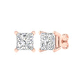 Solitaire Stud Earrings (Princess)