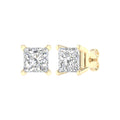 Solitaire Stud Earrings (Princess)