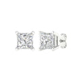 Solitaire Stud Earrings (Princess)