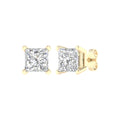 Solitaire Stud Earrings (Princess)
