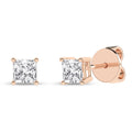 Solitaire Stud Earrings (Princess)