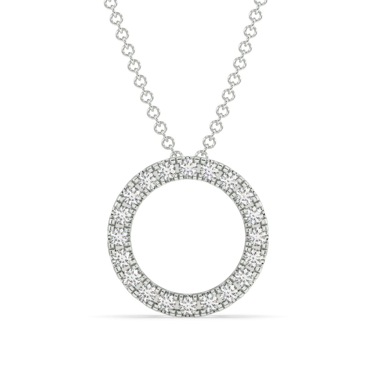 Eternal Circle Lab Grown .25 CTW Diamond Necklace