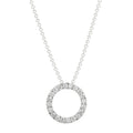 Eternal Spark Lab Grown 1 ctw Diamond Circle Necklace in White gold *IGI Certified*