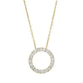 Eternal Spark Lab Grown 2 ctw Diamond Circle Necklace in Yellow gold