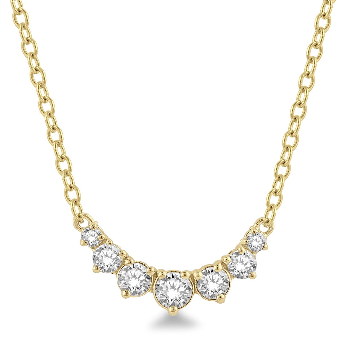 Mallow Serenade 14k Diamond Necklace