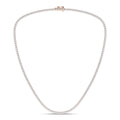 4-Prong Straight-Line Tennis Necklace (Round)