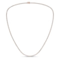4-Prong Straight-Line Tennis Necklace (Round)