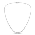 3-Prong Graduated Riviera Necklace (Round)
