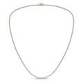4-Prong Straight-Line Tennis Necklace (Round)