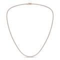 4-Prong Straight-Line Tennis Necklace (Round)