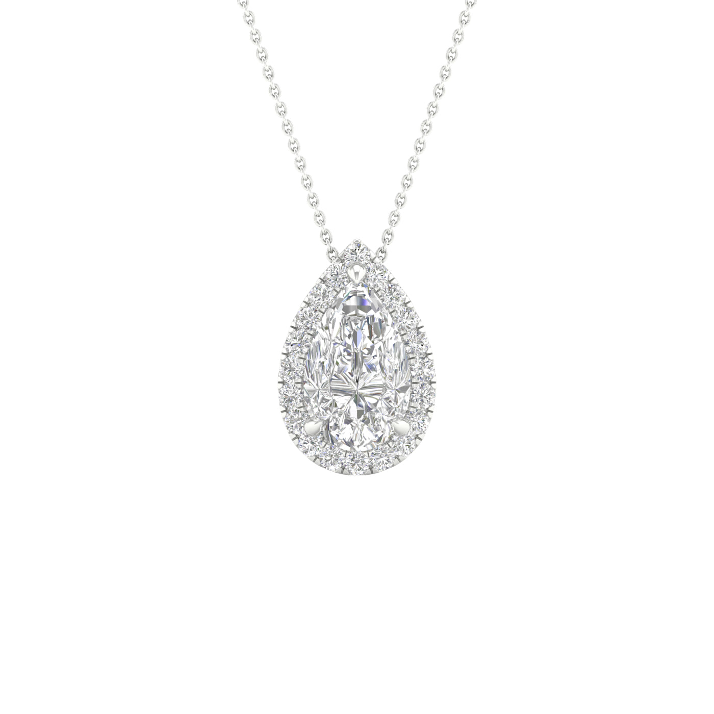 Halo Pendant (Pear)