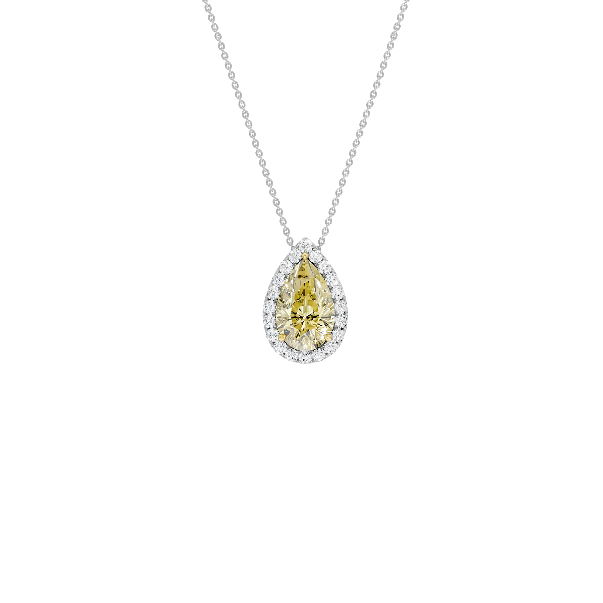 HALO PENDANT (YELLOW PEAR)