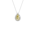 HALO PENDANT (YELLOW PEAR)