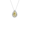 HALO PENDANT (YELLOW PEAR)