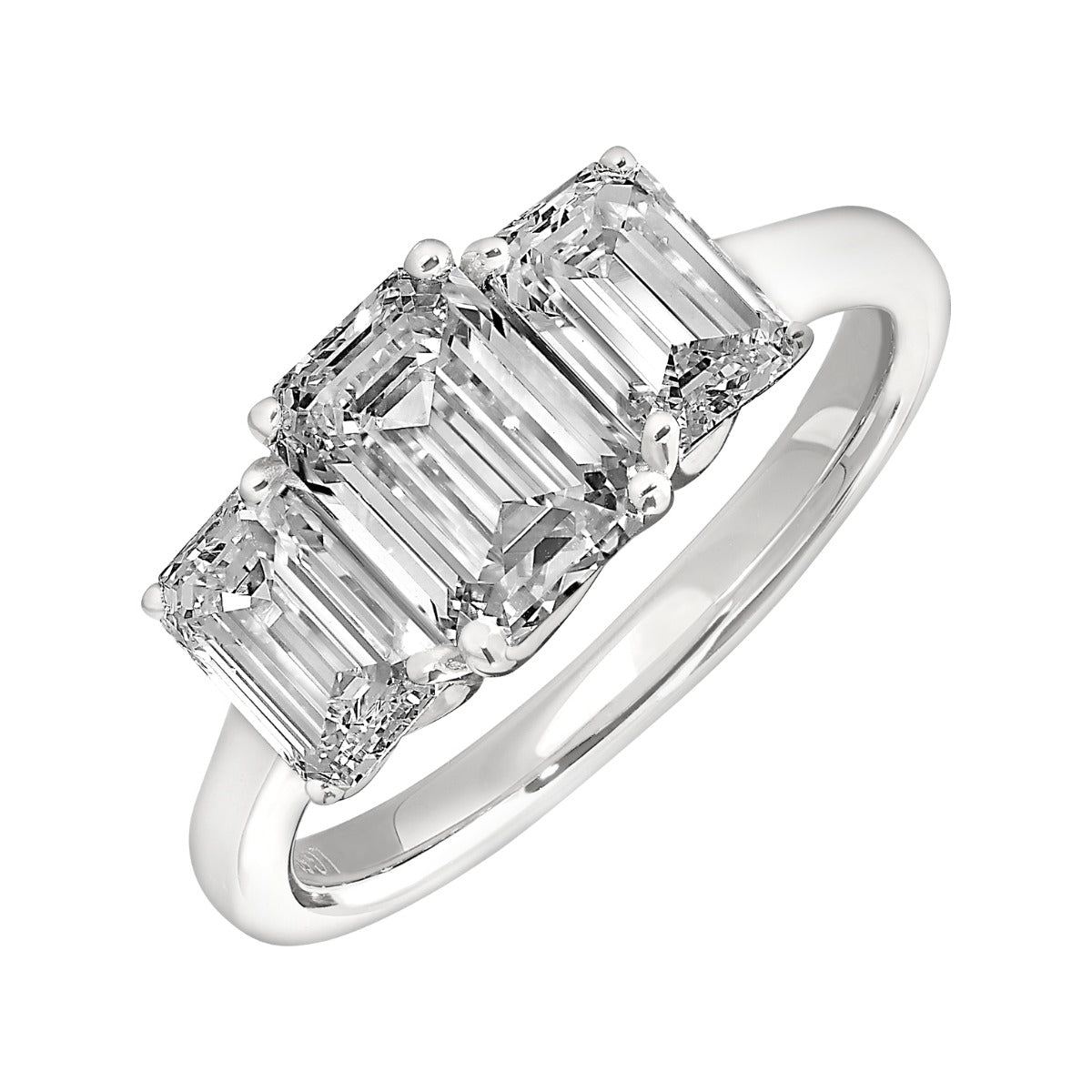 Eternal Radiance Lab Grown 1 ctw Emerald-Cut Diamond Ring