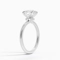 Timeless Grace Hidden Halo Lab Grown 1.5 ctw Round-Cut Diamond Solitaire Ring