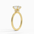 The Solitaire Elegance 14k Yellow Gold Engagement Ring with Hidden Halo - Lab Grown 1.5ctw *IGI Certified*