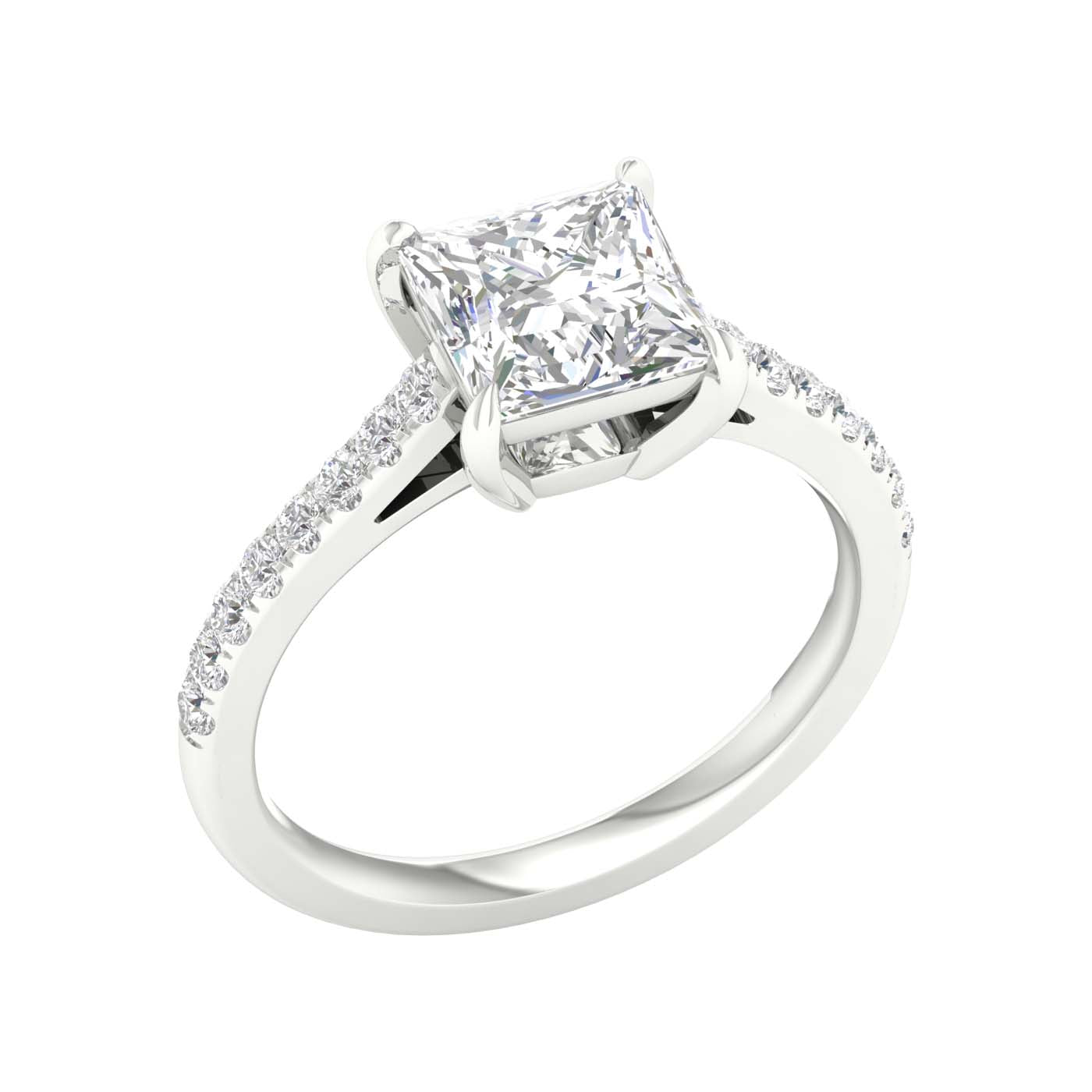 Quincy Riviera 14K White Gold Lab Grown Diamond Ring