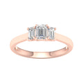Aurelian Solstice 14K Rose Gold Emerald Ring