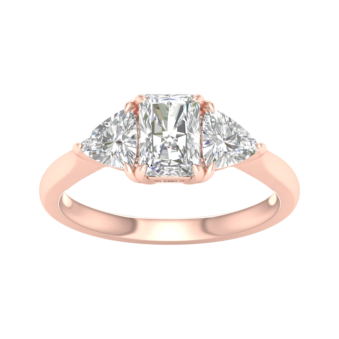 3-Stone Ring (Radiant+Trillion)