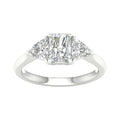 3-Stone Ring (Radiant+Trillion)