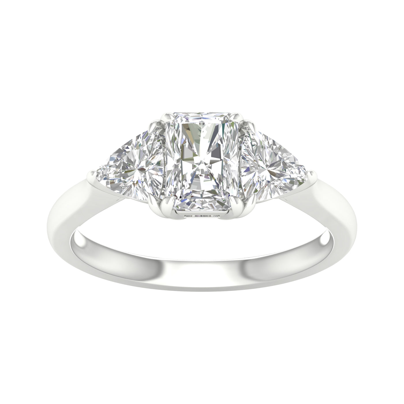 3-Stone Ring (Radiant+Trillion)