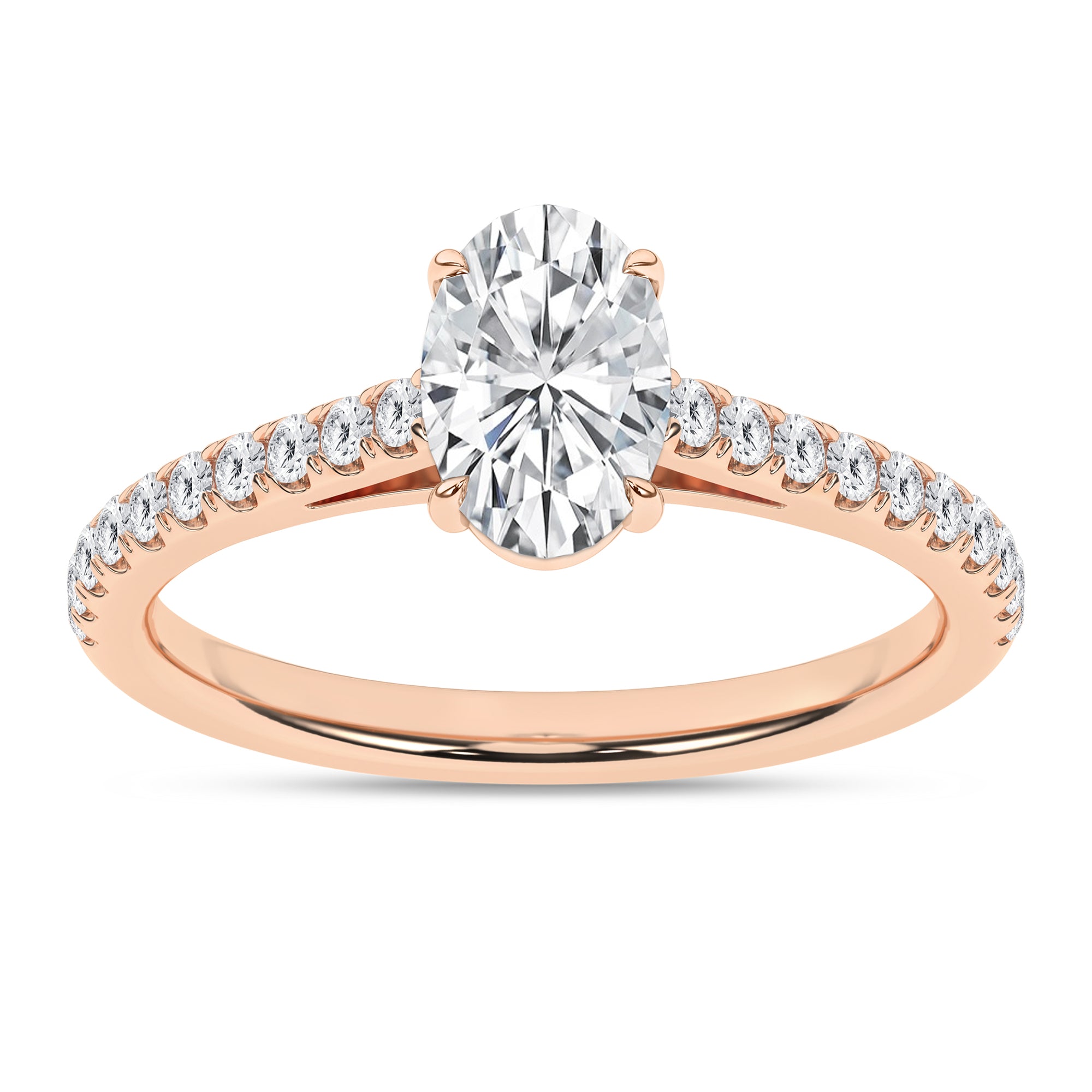 Quincy Riviera 14K Rose Gold Lab Grown Diamond Ring
