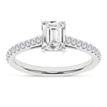 Radiance Tempest 14K White Gold Emerald Ring