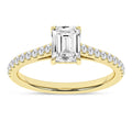 Aria Dahlia 14K Yellow Gold Emerald Ring