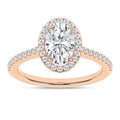 Halo Engagement Ring (Oval)