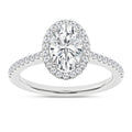 Halo Engagement Ring (Oval)