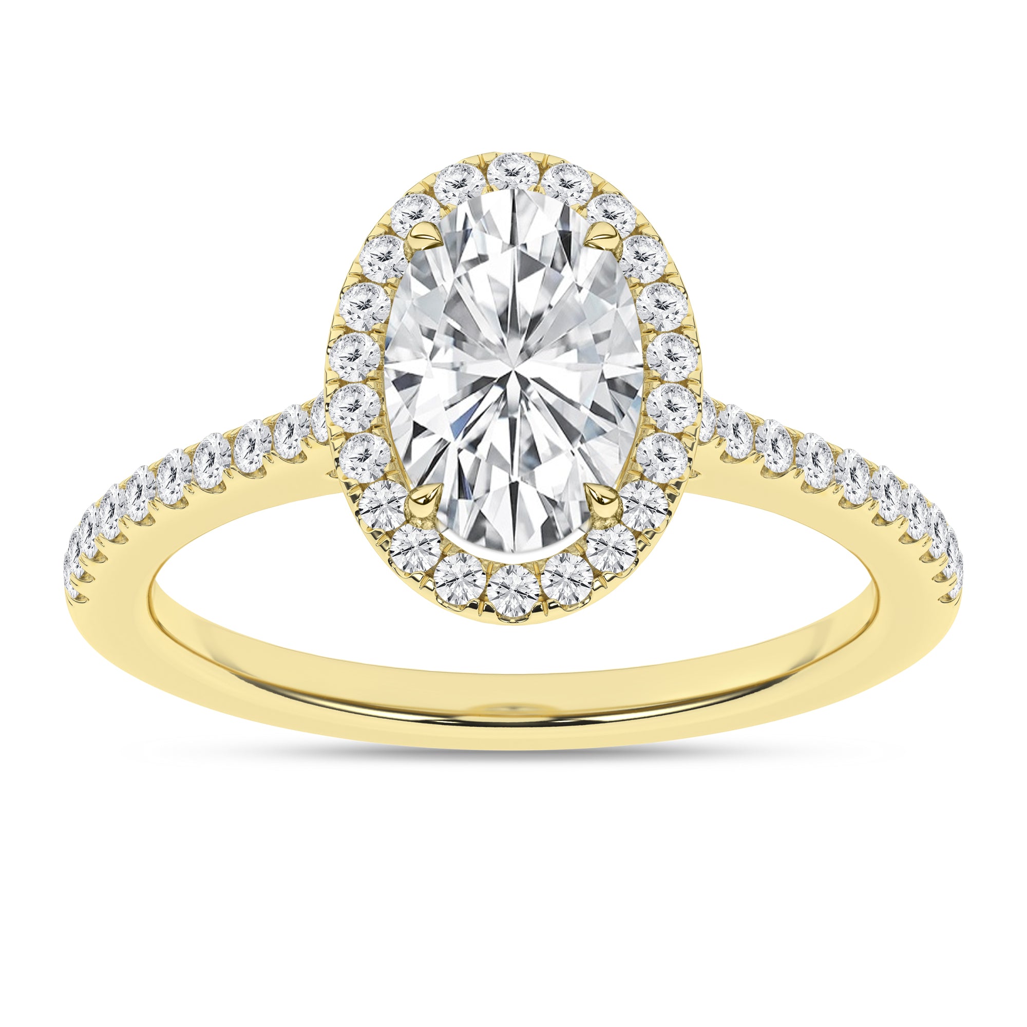 Halo Engagement Ring (Oval)