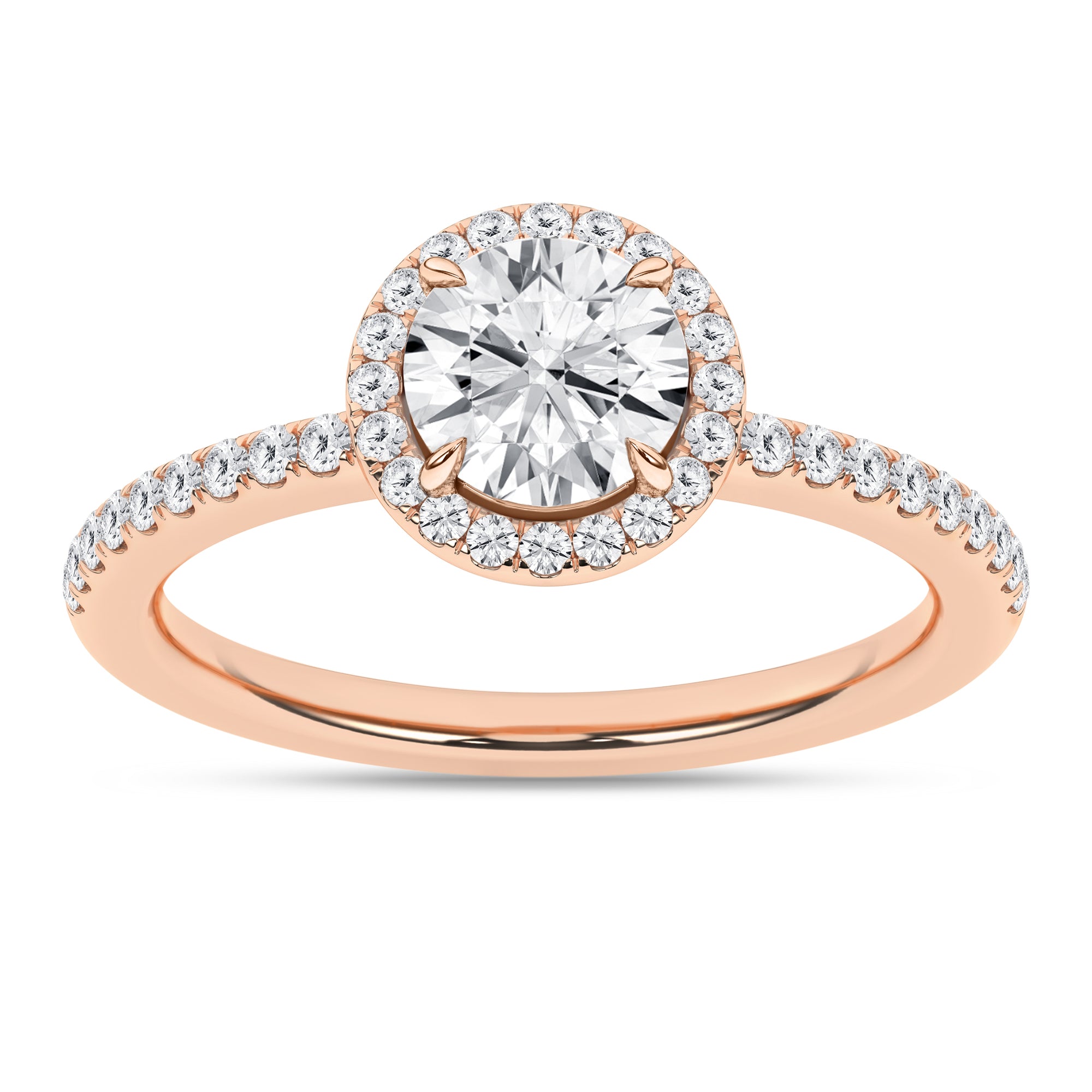 Halo Engagement Ring (Round)