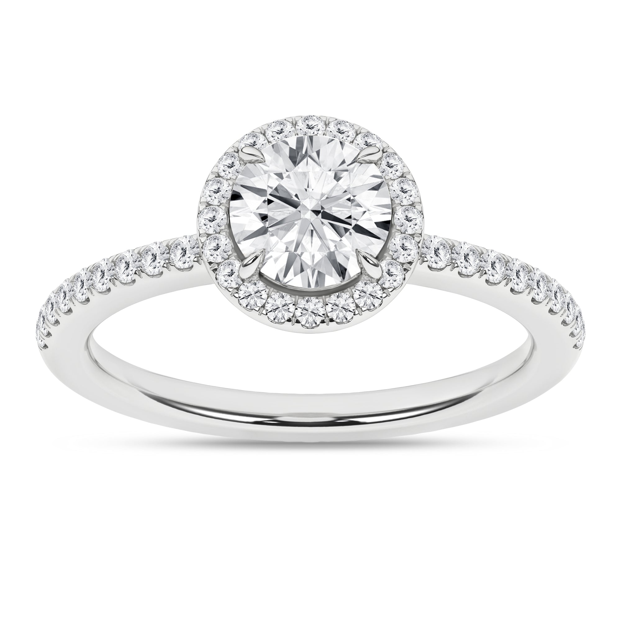 Halo Engagement Ring (Round)