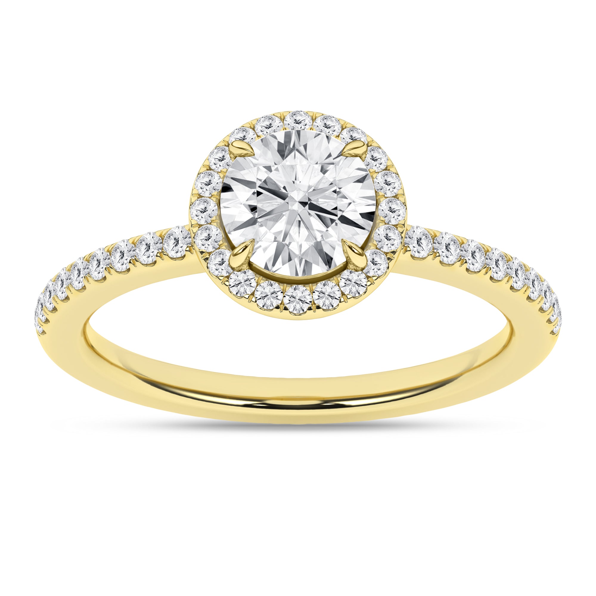 Halo Engagement Ring (Round)