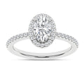 Halo Engagement Ring (Oval)