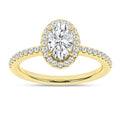 Halo Engagement Ring (Oval)