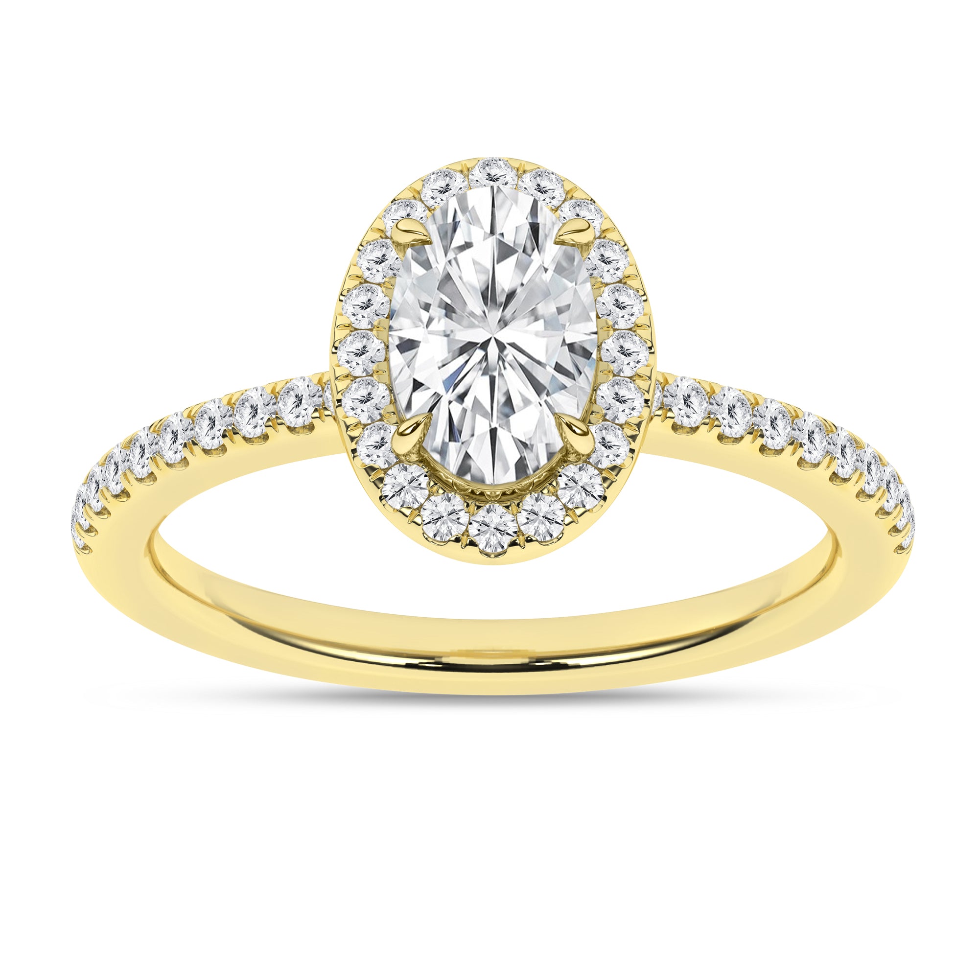 Halo Engagement Ring (Oval)