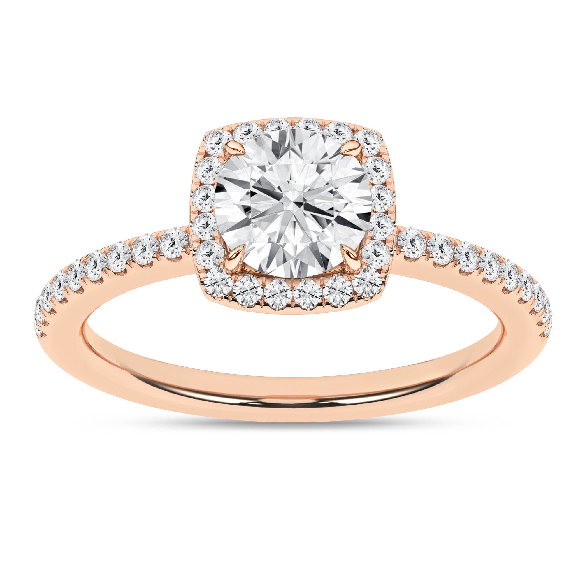 Halo Engagement Ring (Round)