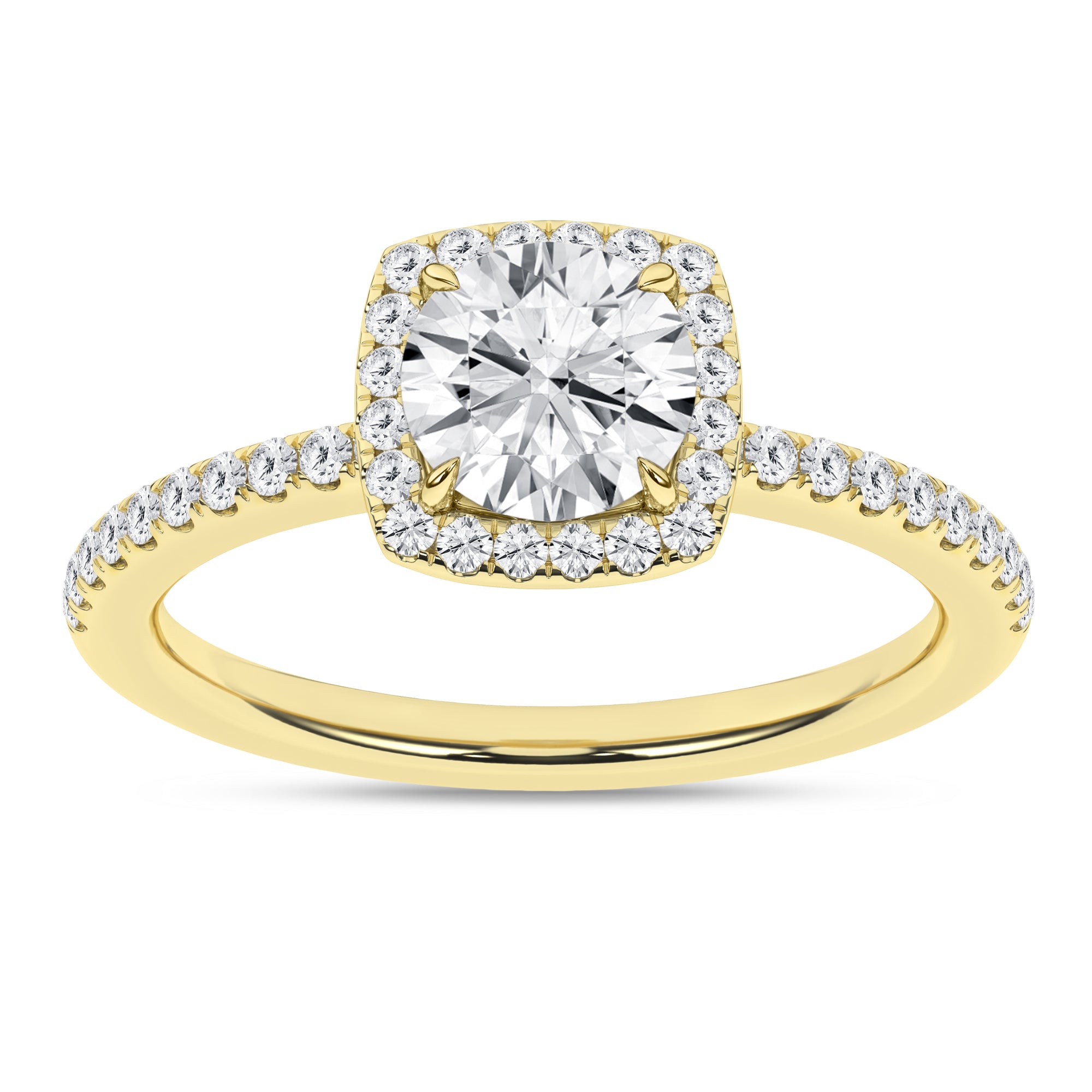 Halo Engagement Ring (Round)