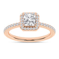 Halo Engagement Ring (Princess)