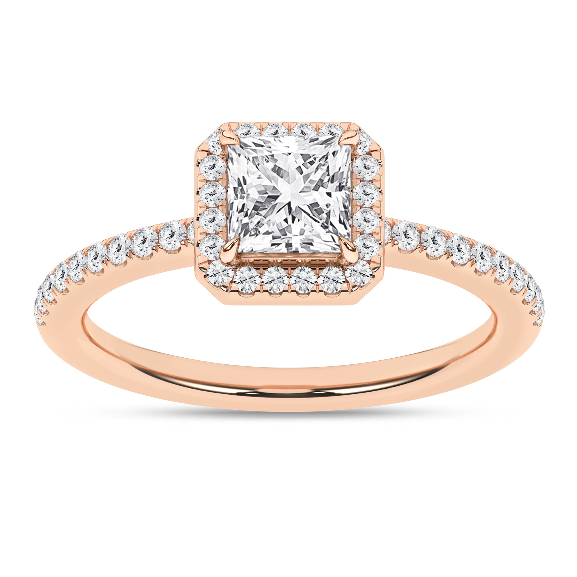 Halo Engagement Ring (Princess)