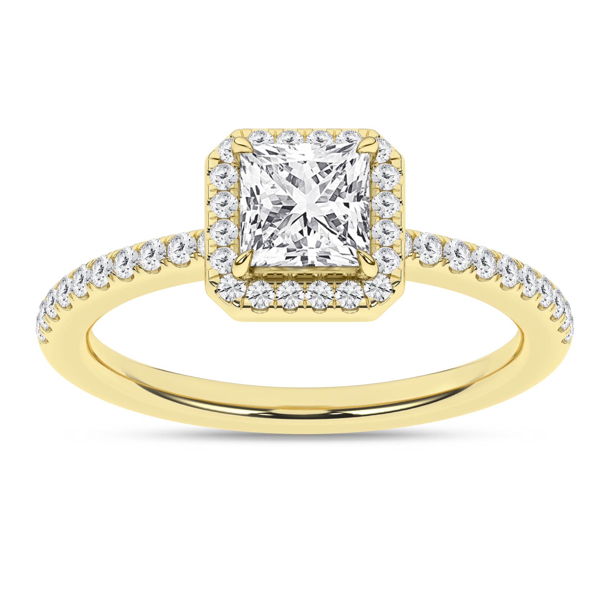 Halo Engagement Ring (Princess)