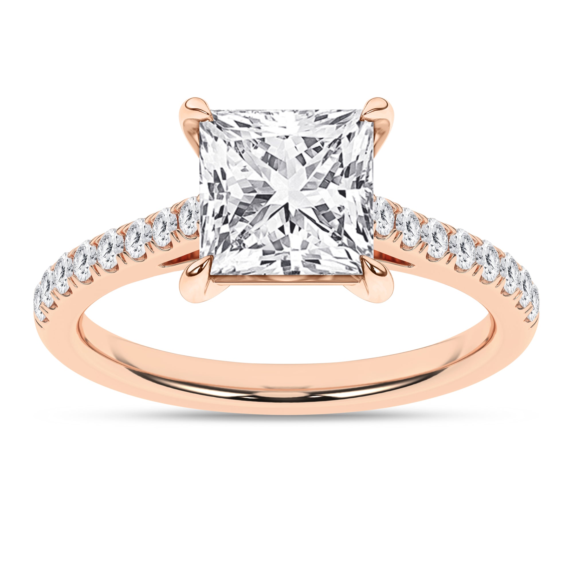 Celestia Valerian 14K Rose Gold Lab Grown Diamond Ring