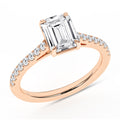 Opaline Vesper 14K Rose Gold Emerald Ring